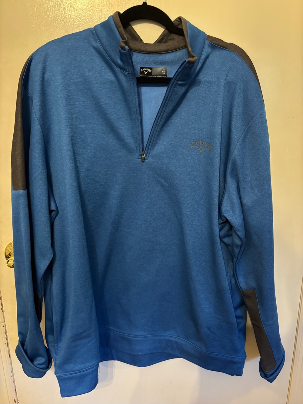 Callaway Men's Blue Quarter-Zip Pullover Sweater XL